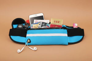 Velocity sports fanny pack with water-resistant material - side view