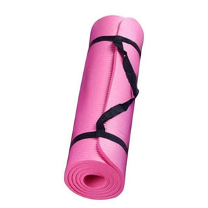 Non-slip yoga fitness mat - size and thickness detail