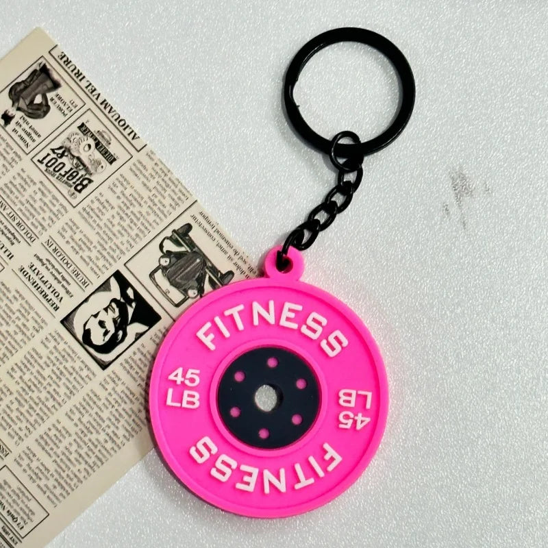 Creativity Weight Piece Barbell Keychain Gym Gifts for Gym Love Weight Piece Detachable Barbell Key Chain Charm Bag Pendant