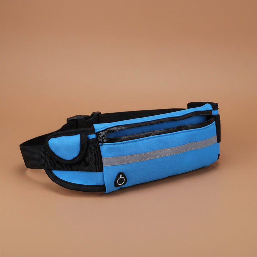Velocity water-resistant sports running belt and fanny pack - full product view