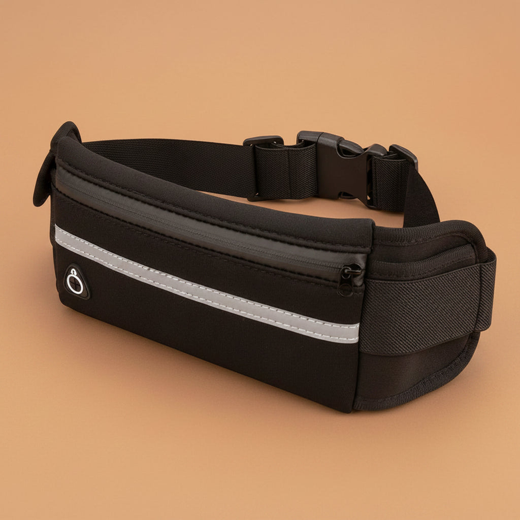 Velocity running fanny pack - interior storage compartment view