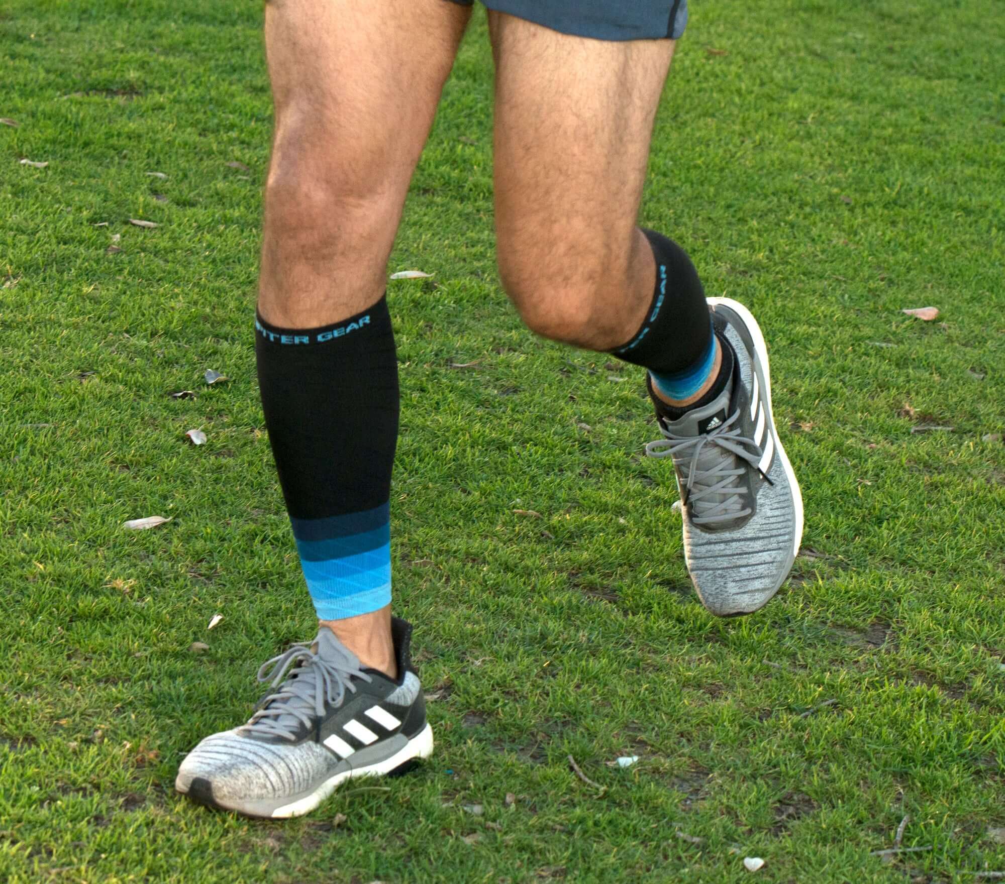Endurance compression leg sleeve - fabric and compression detail