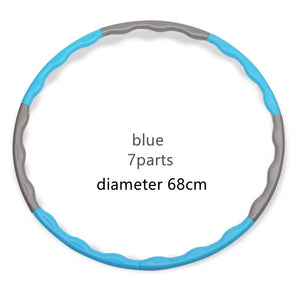 1X 9/8/7 Tubes Yoga Detachable Pilates Hoop Waist Exercise Slimming Sports Hoops Body Building Massage Gym Loss Weight Hoop
