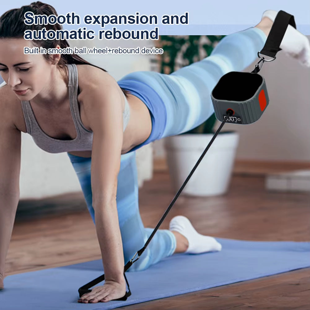 Fitness Pump Resistance Machine Adjustable Resistance Strength Training Puller with Counter Rowing Machine for Home Gym