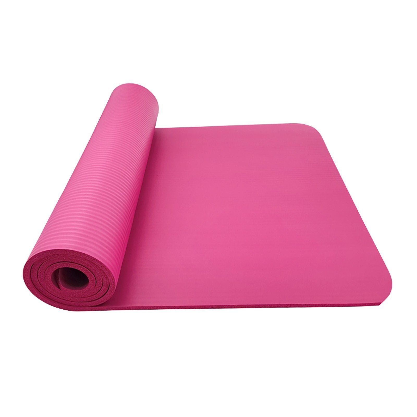 Non-slip fitness mat for yoga and exercise - side view